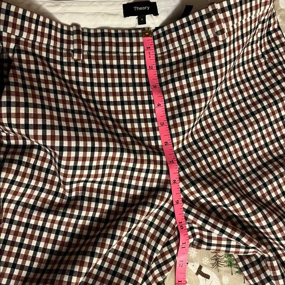 THEORY
Trecca cropped gingham stretch-crepe slim-leg pants SIZE 6 - Picture 11 of 13